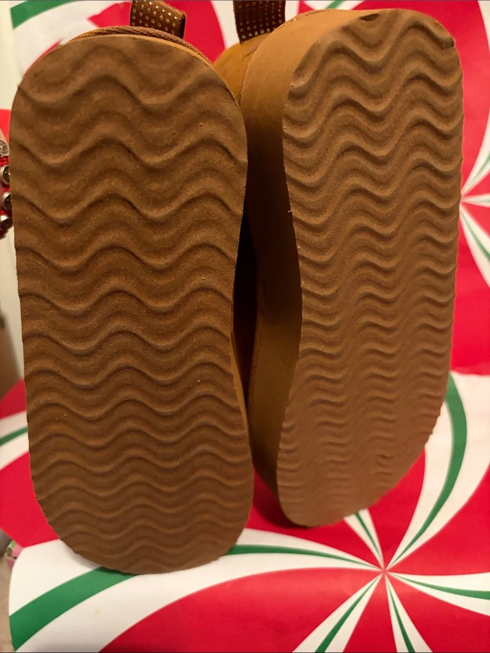 Vince Camuto Kids Chestnut Suede Ankle Boots with Leopard Lining
